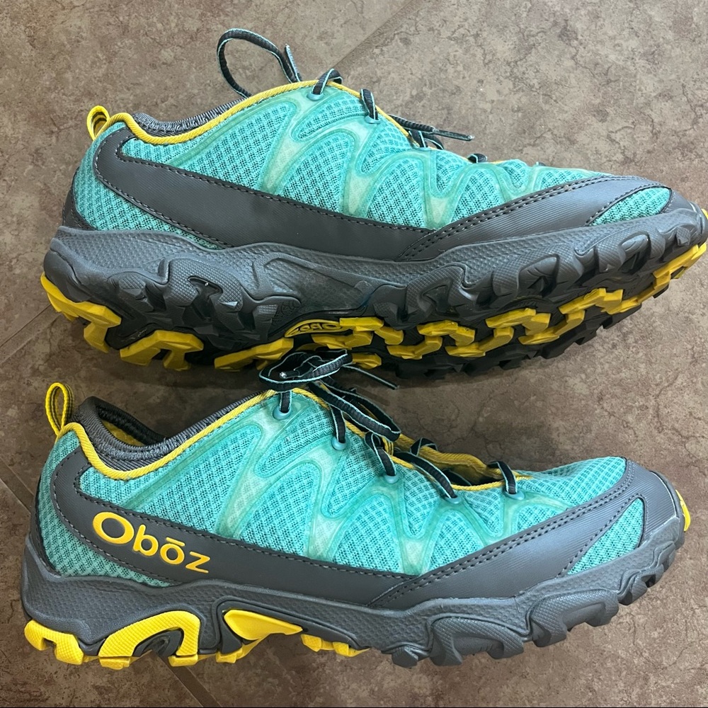 Oboz women 10.5 Blue hiking orthotic ergonomic